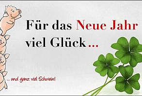 2018 Neujahrskarten für Firmen | Motiv: Viel Glück im neuen Jahr - Artikel Nummer 11371