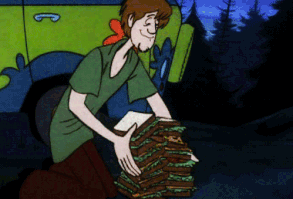 Shaggy's legendary stacked sandwich. 28 Times Cartoon Food Made You Hungrier Than Real Food