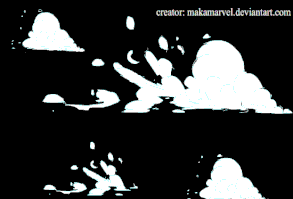 ANIMATED 2d FX... dash smoke something by makaMARVEL