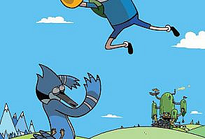 Adventure Time vs. Regular Show by Vernon Smith