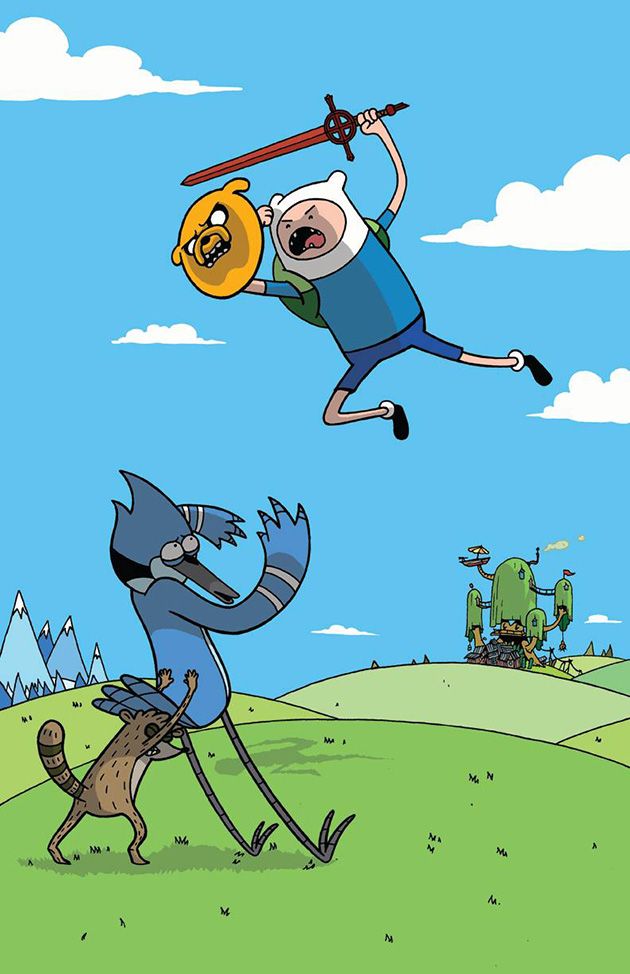 Adventure Time vs. Regular Show by Vernon Smith