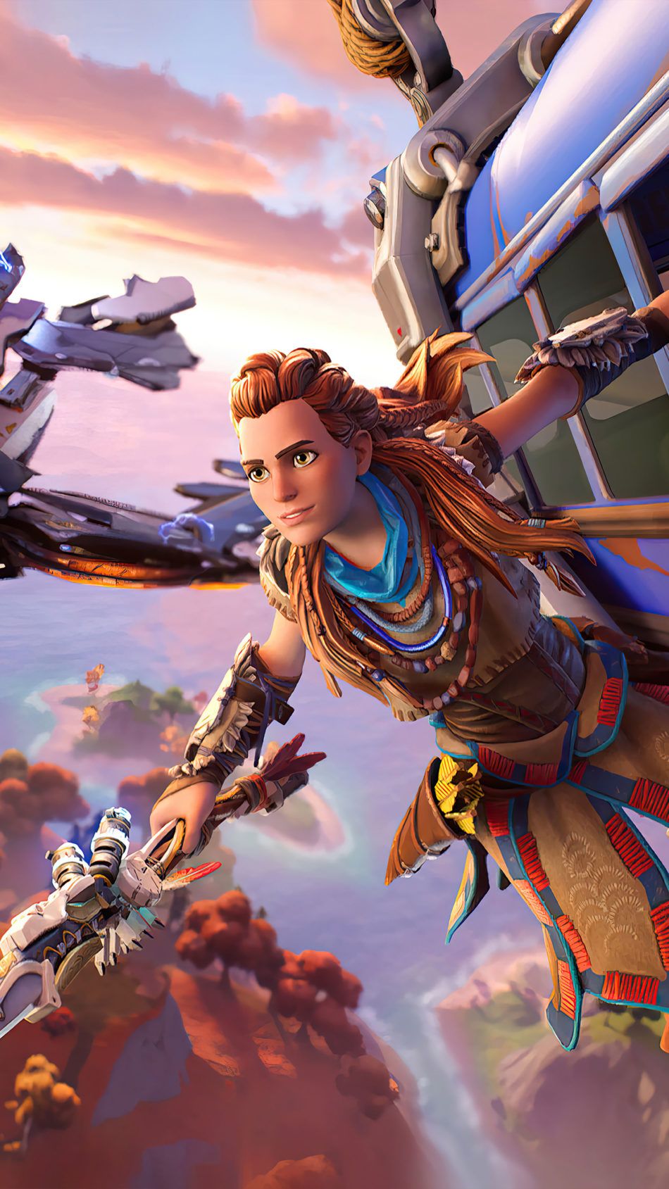 Aloy The Skywatcher Fortnite 4K Ultra HD Mobile Wallpaper.