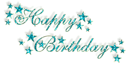 Animated gifs happy birthday, cake, balloons, clowns