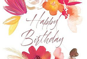 Aquarelle flowers - Birthday Card | Greetings Island