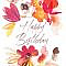 Aquarelle flowers - Birthday Card | Greetings Island