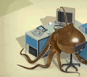 Bad at his job octopus: | 50 GIFs Everyone Should Save