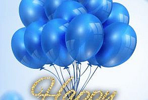 Blue Balloon B-Day Card: One glimpse of this gorgeous b-day card and anyone is bound to swoon. The balloon bouquet reinforces the excitement of an upcoming birthday, while the gold, glitter letters add a fun element to this b-day card. Whether you're searching for the perfect b-day card for your best friend or hoping to find something to send a colleague, this b-day card is a classic, great for any birthday celebration!