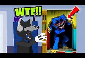 Cartoon Cat Answers The Door To Random Poppy Playtime (Scary Video😱) - YouTube