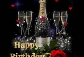 Champagne Happy Birthday Gif Quote Pictures, Photos, and Images for Facebook, Tumblr, Pinterest, and Twitter