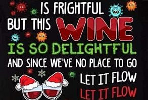 Wine Christmas sublimation by MyFriendlyBoutique on Etsy