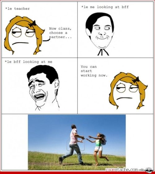 I love when the teachers let us pick.