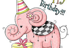Cute-elephant-happy-birthday-cards-vector.jpg (500×500)