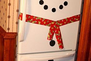 Turn your fridge into a snowman.