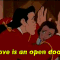Hahaha GTFO! Love is an open door -Belle, Gaston, Beauty the Beast, Disney, Frozen, Elsa, Anna, Hans, Kristoff, GIF