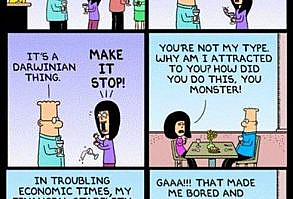 Dilbert Can Sweet Talk the Ladies