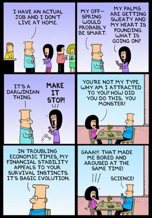 Dilbert Can Sweet Talk the Ladies