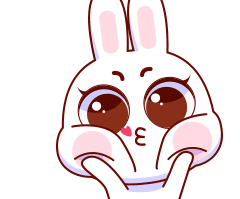 15 Super cute rabbit baby emoticons gif iPhone 8 Emoticons Animoji