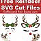 These free reindeer SVGs and antler cut files will have your Christmas crafts done in no time! Perfect for adults or kids, click to see all the free SVGs! #freesvgs #freecutfiles #christmassvg #