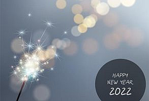 Happy new year 2022 on fireworks backgro... | Free Vector #Freepik #freevector #background #banner #poster