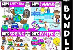 GIFs - Seasonal 3 Bundle - Animated Images - {Educlips}