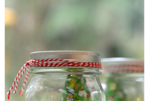 Christmas candy jars DIY gift