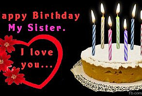 Happy Birthday Sister image gif