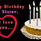 Happy Birthday Sister image gif