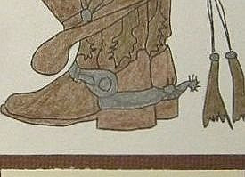 Happy Birthday - man - Western - hat boots. Custom