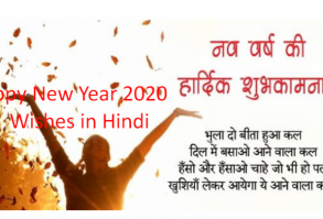 Happy New Year Wishes in Hindi 2020 ,HNY 2020 Wishes in Hindi