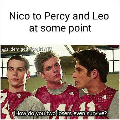 Heroes of Olympus Percy ~ Nico ~ Leo