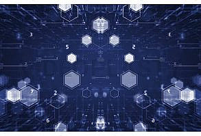 This stock motion graphics video shows a blue digital space where hexagons glide and numbers float and update. Hexa Technology Background is a stock motion graphics video that shows a digital tech background filled with updating code and flashing hexagon shapes
