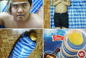 Fantasias baratas e muita criatividade na cabeça!