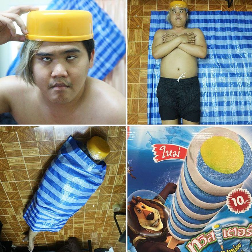 Fantasias baratas e muita criatividade na cabeça!