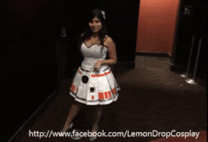 Incredible 'Star Wars' dress goes from R2-D2 to BB-8 with a twirl