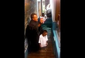 Kid Decides To Baptize Himself After Too Excited - YouTube