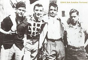 Farley Guy , Elvis , Paul Dougher and Buzzy Forbess , Memphis 1952