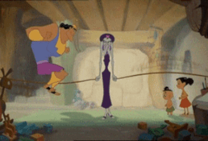 Kronk is also really good at jumping rope. | 24 Reasons Yzma And Kronk Are The Best Disney Characters Ever