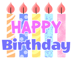 LINE Creators' Stickers - Happy Birthday greeting : Animated Example with GIF Animation