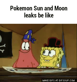 Pokemon Sun and Moon leaks be like GIF