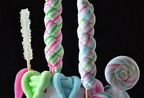 washcloth lollipops