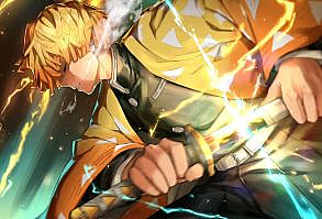 Reddit - KimetsuNoYaiba - Made this Zenitsu Agatsuma live wallpaper. Hope you guys like it. Thunder!!!!