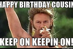Download Meme Happy Birthday Cousin Funny Male | PNG & GIF BASE