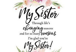 Woodland Grace My Sister Textual Art on Wood