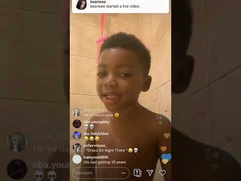 Nba youngboy son Draco says he miss him - YouTube