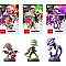 Neon Green Pink Purple Boy Girl Squid Splatoon 2 Amiibo Set Nintendo Switch #Nintendo