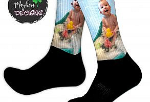 Personalise Your Socks with Loved Ones Face Photo or Picture - Gift Idea