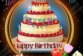 Pin by Pauline Brooks on Birthdays | Happy birthday cake pictures, Happy birthday candles, Happy birthday cake images