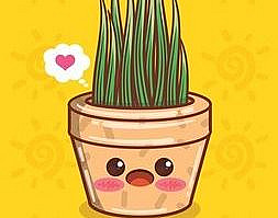 Premium Vector | Cute succulent plant pot cartoon characters and illustrations. good morning concept.