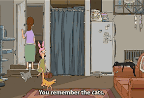 When your friends come over. | Proof That Gayle Of Bob's Burgers Is All Of Us