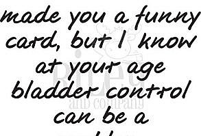 Riley And Company Funny Bones BLADDER CONTROL Cling Rubber Stamp RWD 855 at Simon Says STAMP!